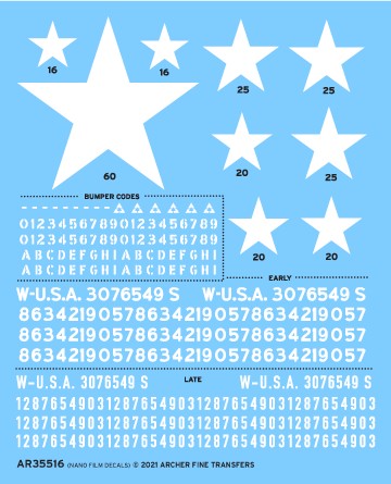 Sherman Decals and Foundry Casting Symbols for U.S. Tanks