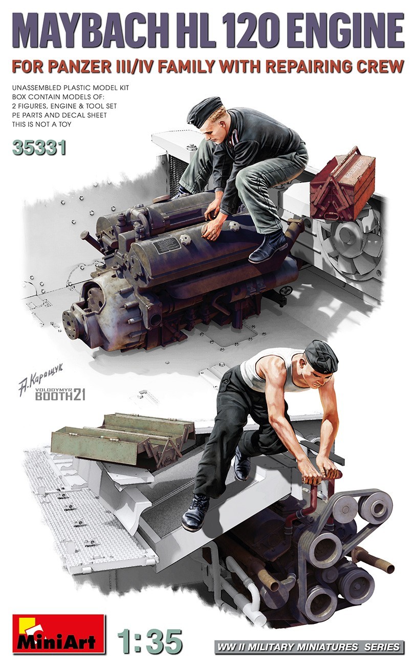 MiniArt Maybach HL 120 Engine