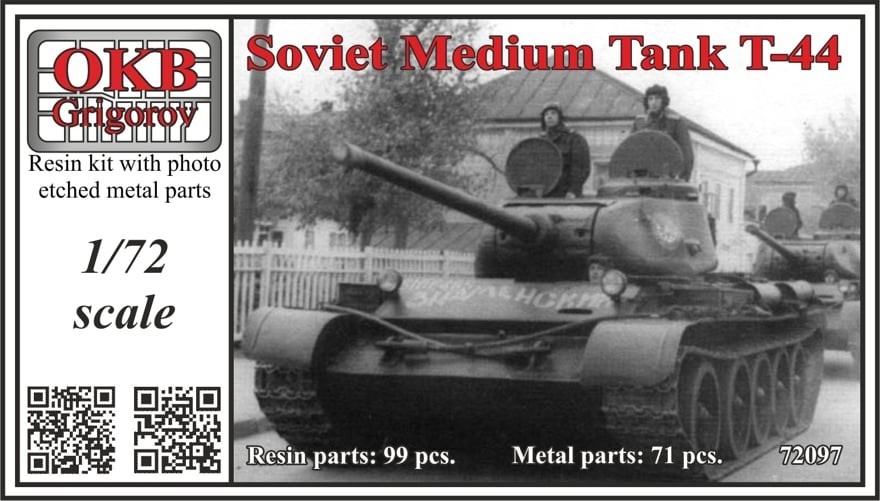 OKB Grigorov:  Soviet T-44 Tank