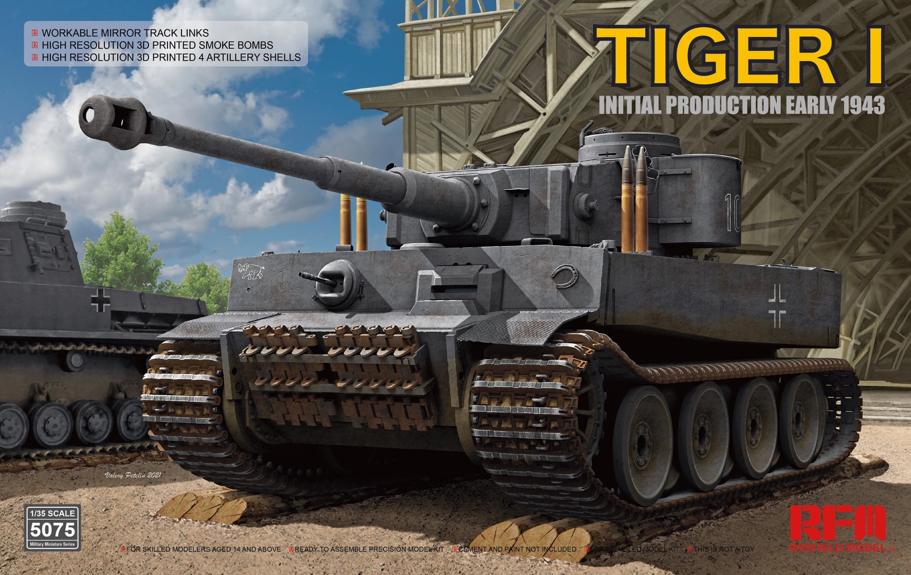 Tiger I and M4A3 HVSS Sherman with Upgrades