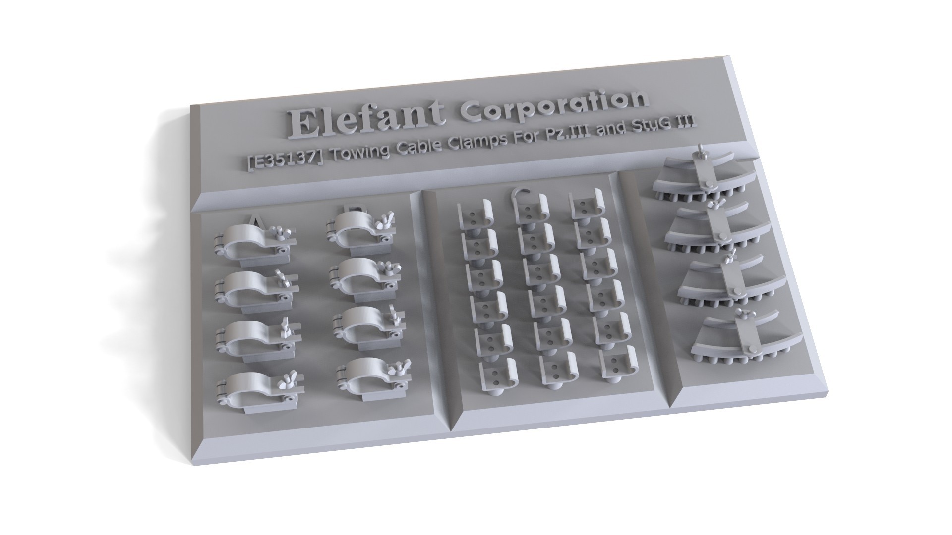 German Tow Cable Clamps, Hooks & Details from Elefant