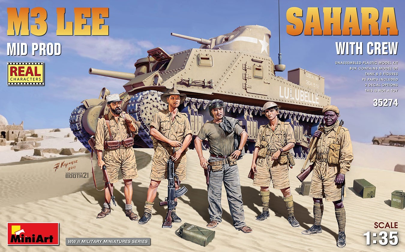 MiniArt M3 LEE Mid Prod. Sahara w/Crew