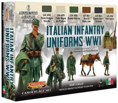 LifeColor Italian Infantry Uniforms WWI Set