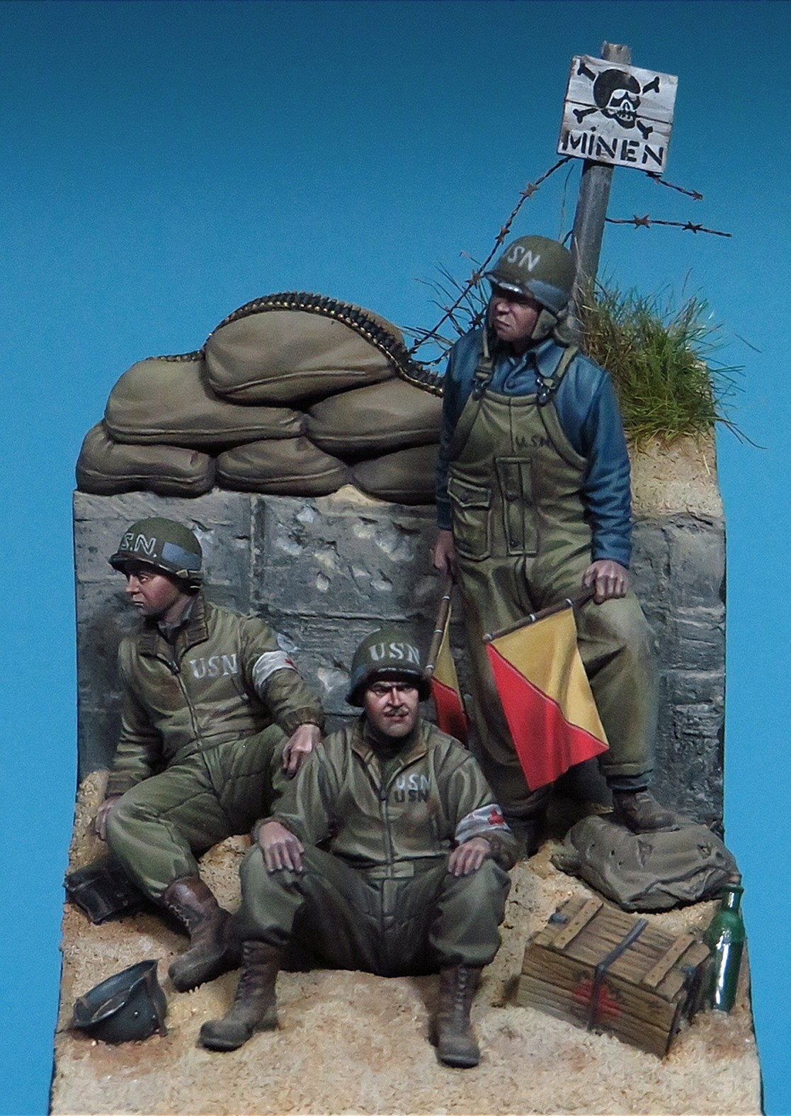 US Navy Corpsmen & Signalman, Utah Beach, Normandy