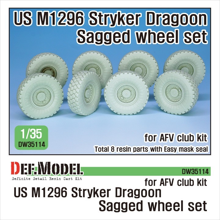 US M1296 Stryker Dragoon Sagged Wheel Set (DW35114)