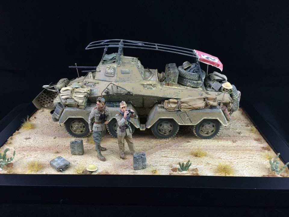 WWII German Afrika Korps Sd.Kfz. 232 'Inspirations' by Andy Leffler