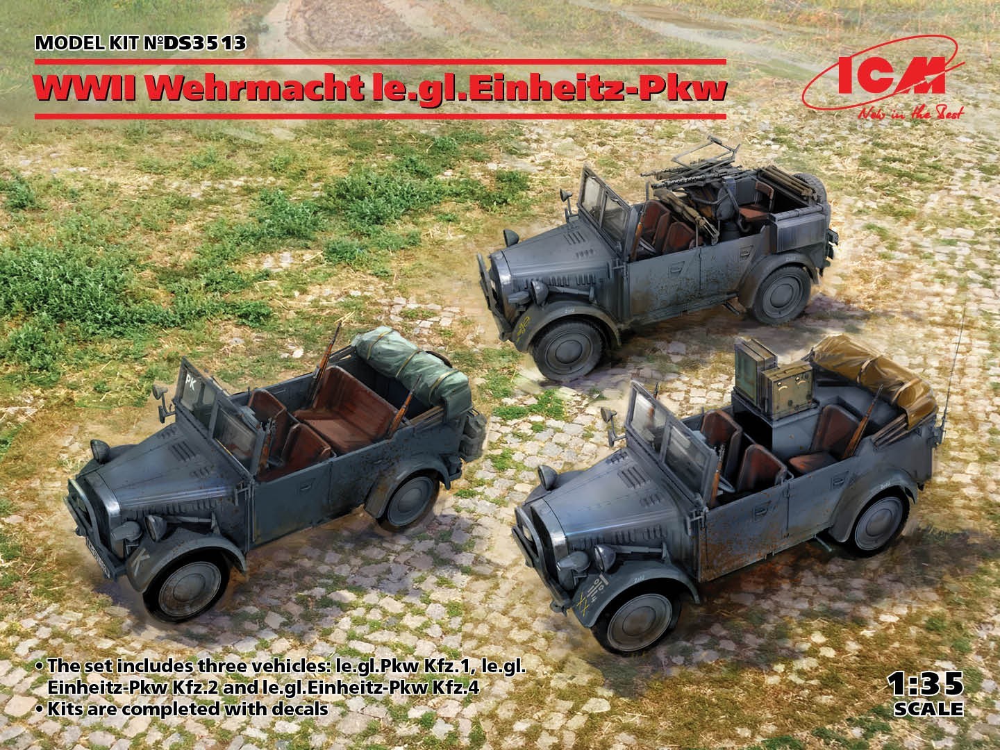 AVAILABLE! ICM 1/35 WWII Wehrmacht le.gl.Einheitz-Pkw