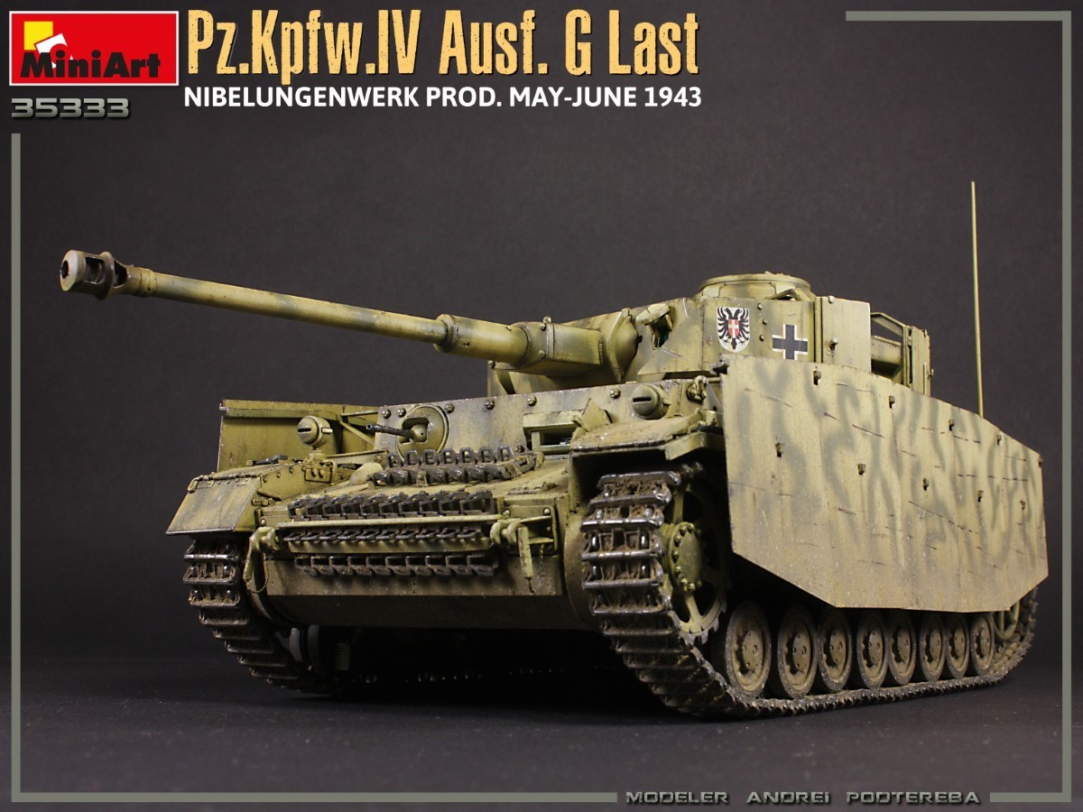 New Photos! Pz.Kpfw.IV Ausf. G Last/Ausf. H Early. NIBELUNGENWERK PROD. MAY-JUNE 1943. 2 IN 1 INTERIOR KIT