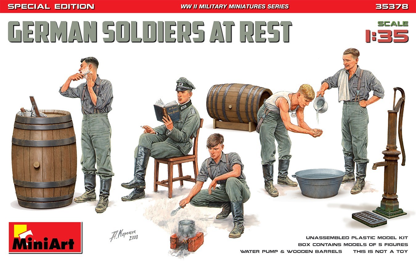 MiniArt German Soldiers at Rest. Special Edition