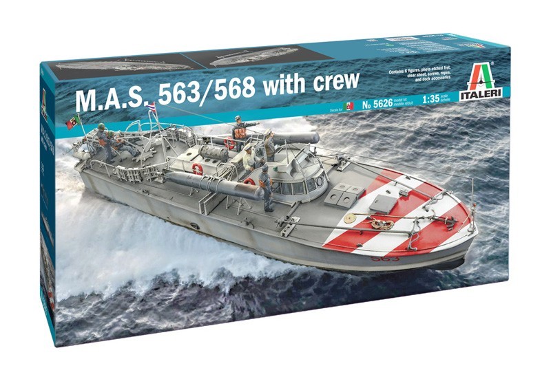 Italeri M.A.S. 563/568 with crew