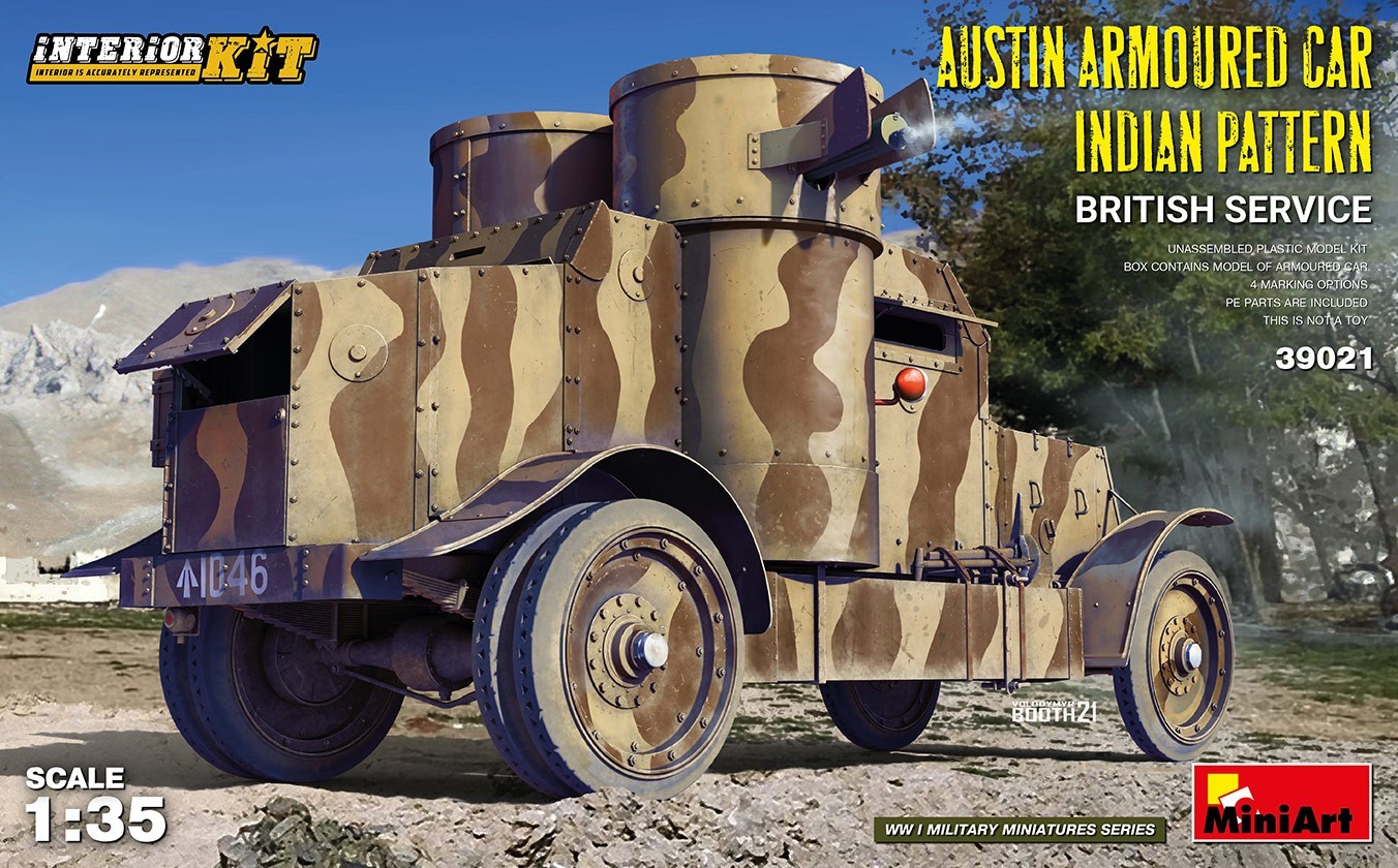 MiniArt Austin Armoured Car Indian Pattern, British Service. Interior Kit