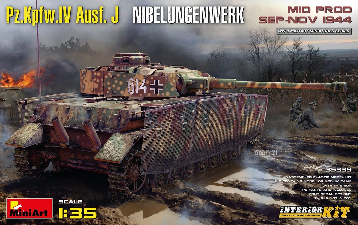 MiniArt Pz.Kpfw.IV Ausf. J Nibelungenwerk. MID PROD. SEP-NOV 1944 INTERIOR KIT