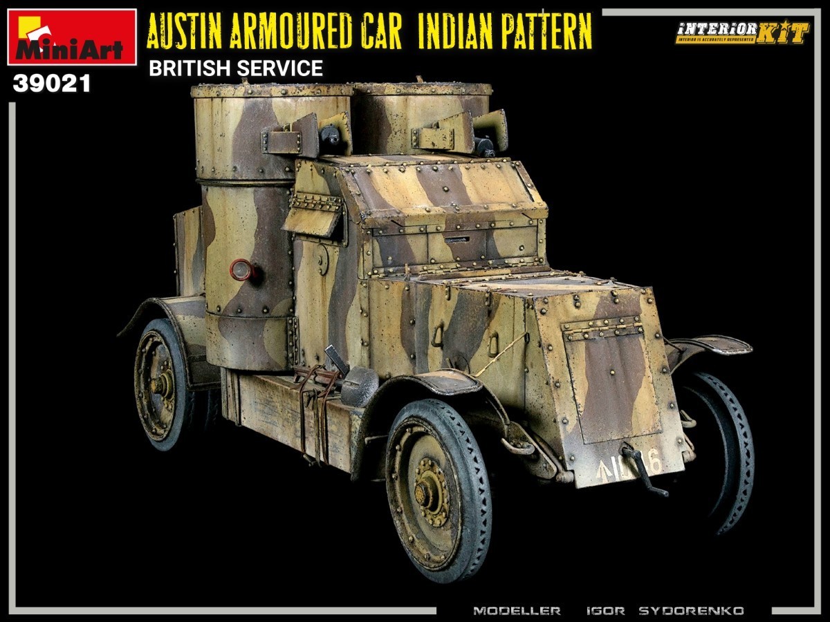 MiniArt New Photos of Austin Armoured Car Indian Pattern. British Service. Interior Kit