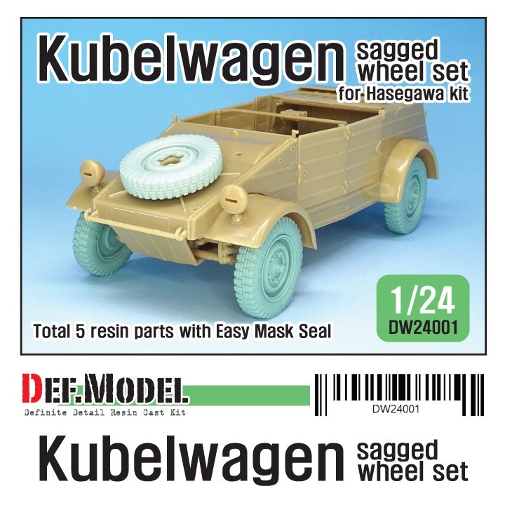 1/24 Kubelwagen Resin Replacement Wheels