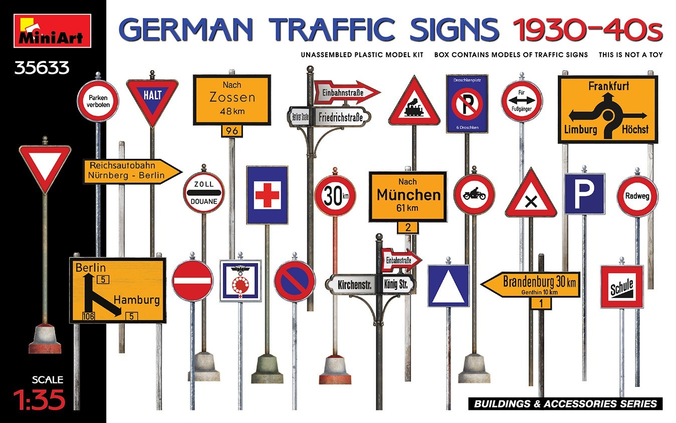 MiniArt German Traffic Signs 1930-40s
