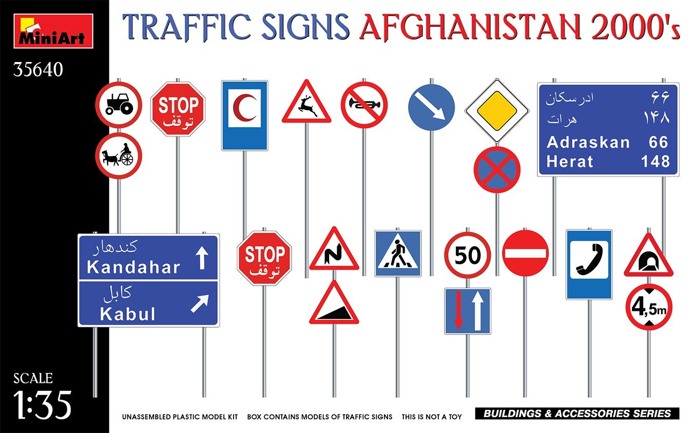 MiniArt Traffic Signs Afghanistan 2000’s