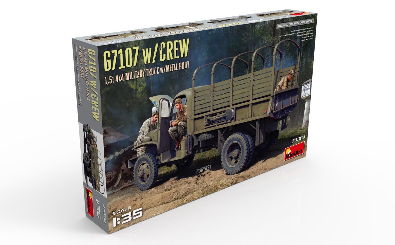 MiniArt G7107 w/Crew 1,5t 4X4 Cargo Truck w/Metal Body