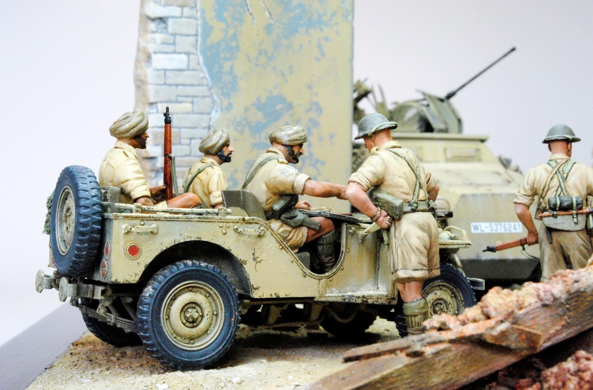 Indian Sikh scout unit returning with news in Sicily 'Inspirations' by Matt Spud Edwards