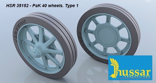 Hussar Productions:  German PaK 40 Wheels