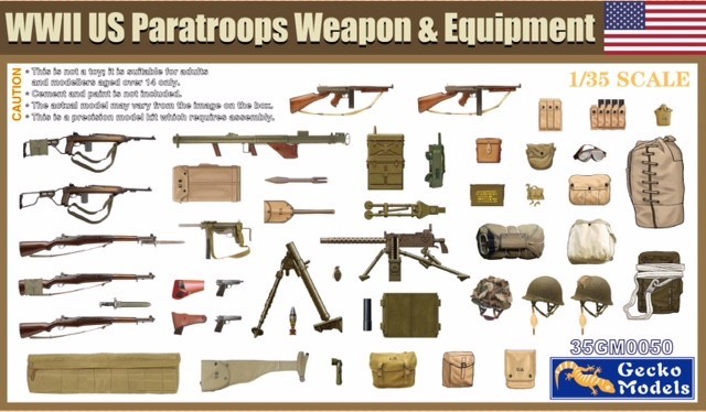 Gecko WWII US Paratroops Weapons and Equipment