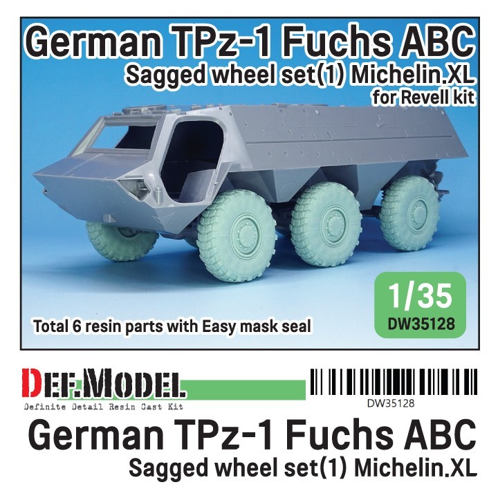 German TPz-1 Fuchs ABC Sagged Wheel Set (1) (DW35128)