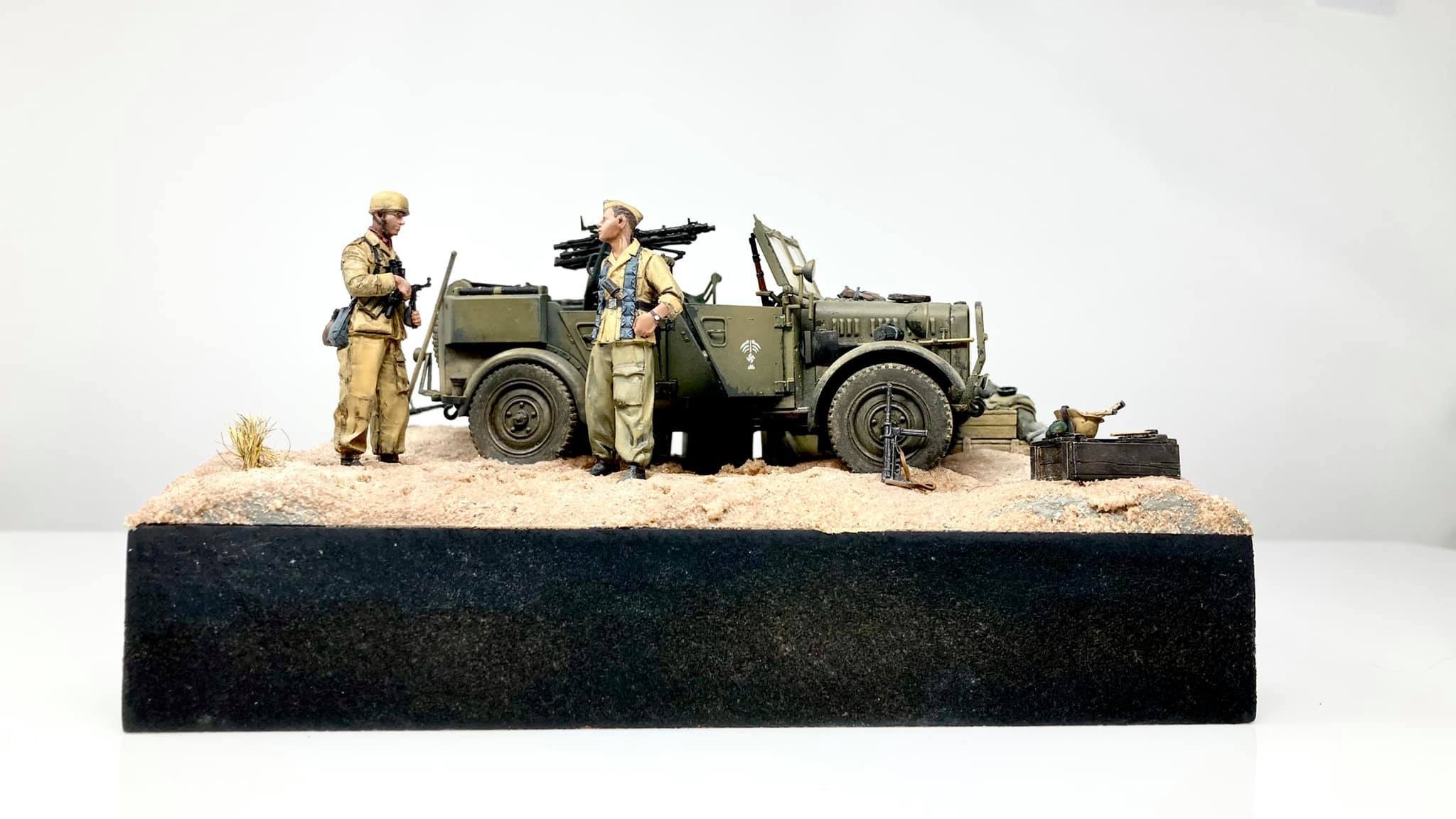Fallschirmjäger-Brigade Ramcke Diorama. 'Inspirations' by Liam Curtis