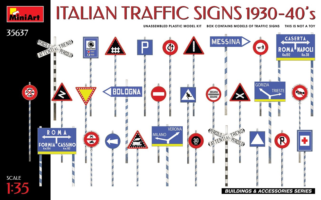 MiniArt Italian Traffic Signs 1930-40’s