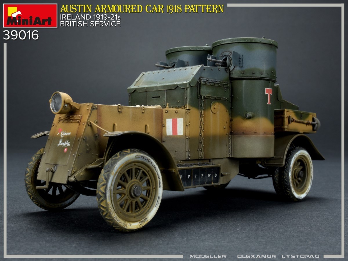 MiniArt New Photos of  Austin Armoured Car 1918 Pattern. Ireland 1919-21. British Service. Interior Kit