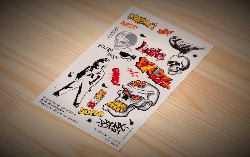 Matho Models Graffiti Decals sets