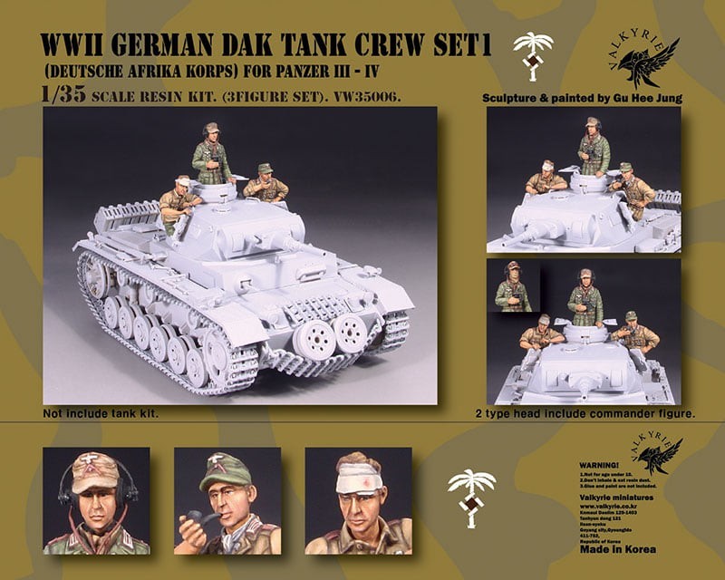 Valkyrie:  Afrikakorps Tank Crew Sets