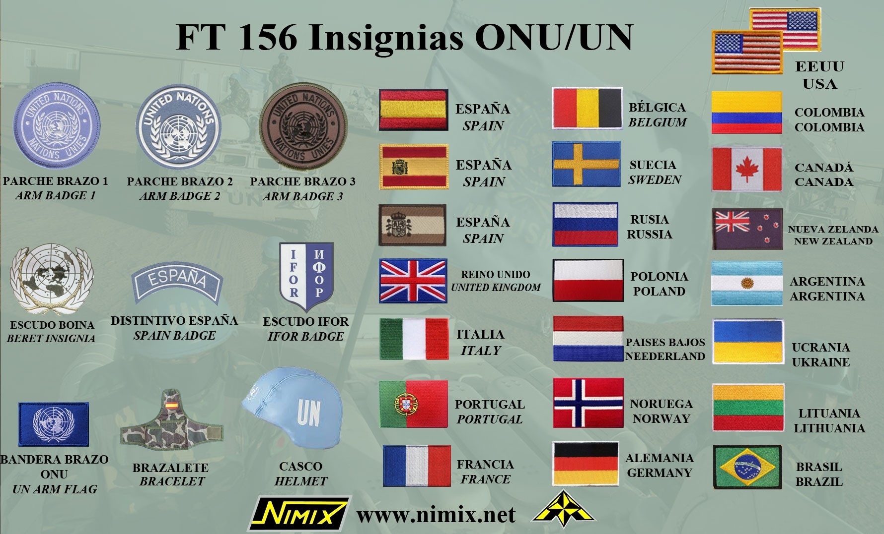 Nimix UN Uniform Insignia