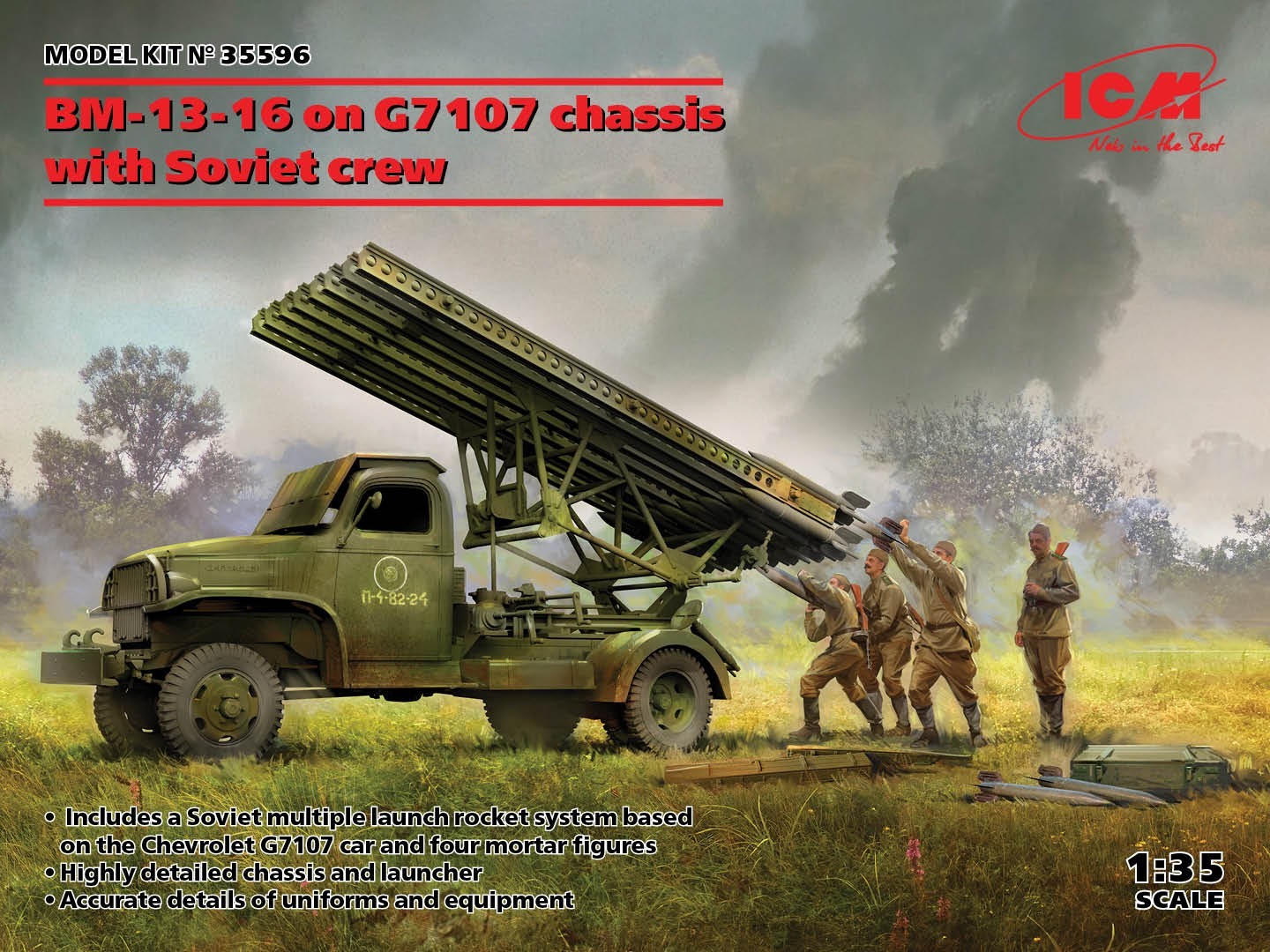 ON SALE! BM-13-16 on G7107 chassis with Soviet crew