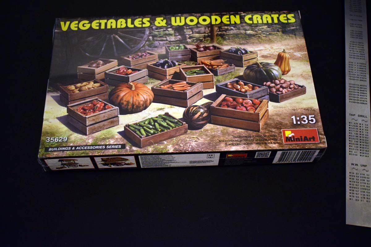 Vegetables and Wooden Crates