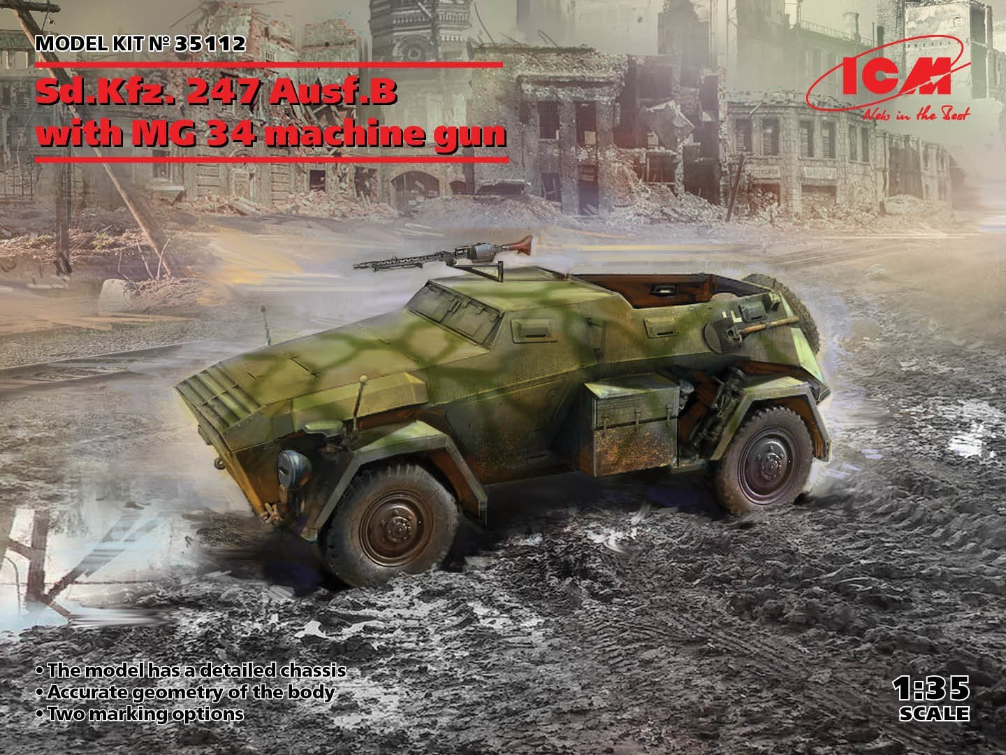 ON SALE! Sd.Kfz. 247 Ausf.B with MG 34 machine gun