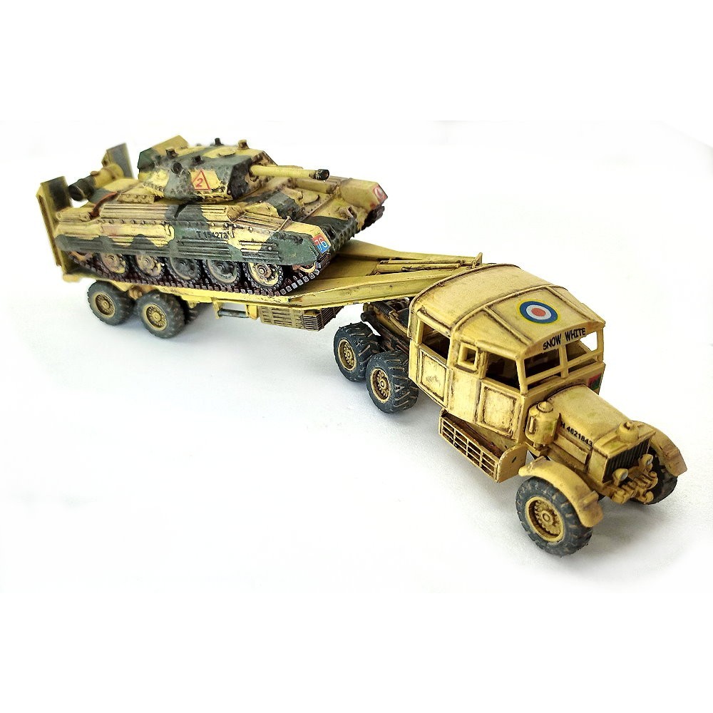 Scammell Heavy tank transport + Crusader MKII