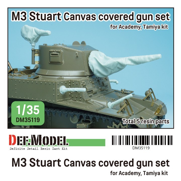 US M3 Stuart Canvas Covered Gun Set