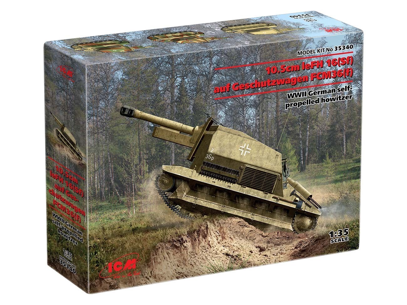 10.5cm leFH 16(Sf) auf Geschutzwagen FCM36 (f)