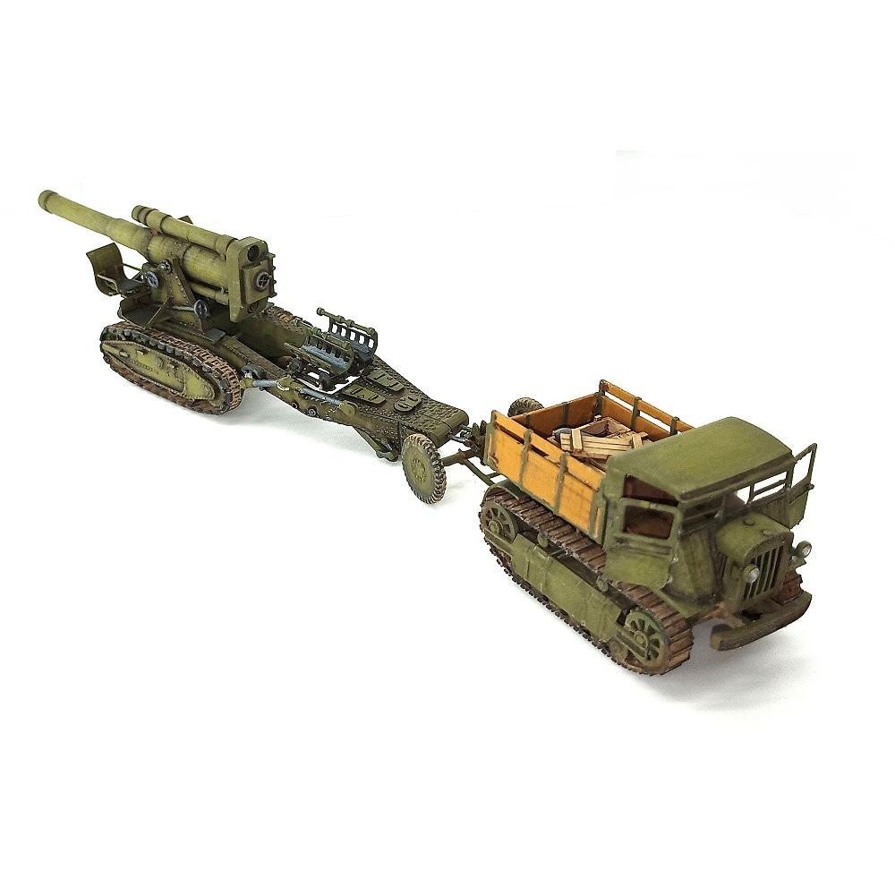Soviet Stalinets STZ-5 + M1931 B4 203 mm Howitzer