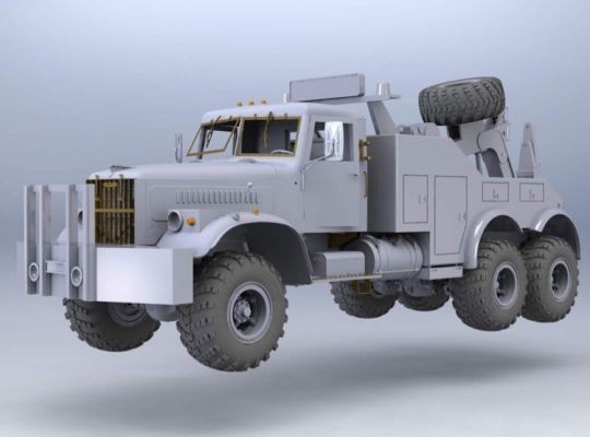 Four Star Miniatures Kraz Wrecker and Cement Mixer