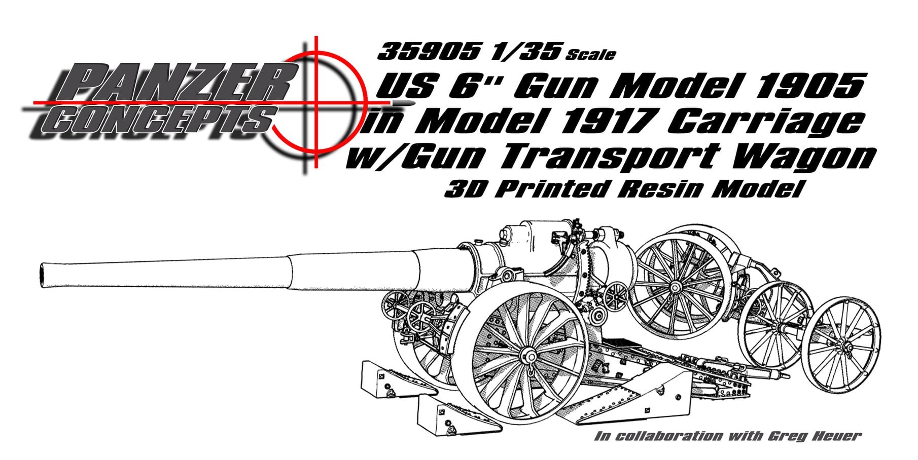 Panzer Concepts: US 6-in Gun M1905 with Carriage