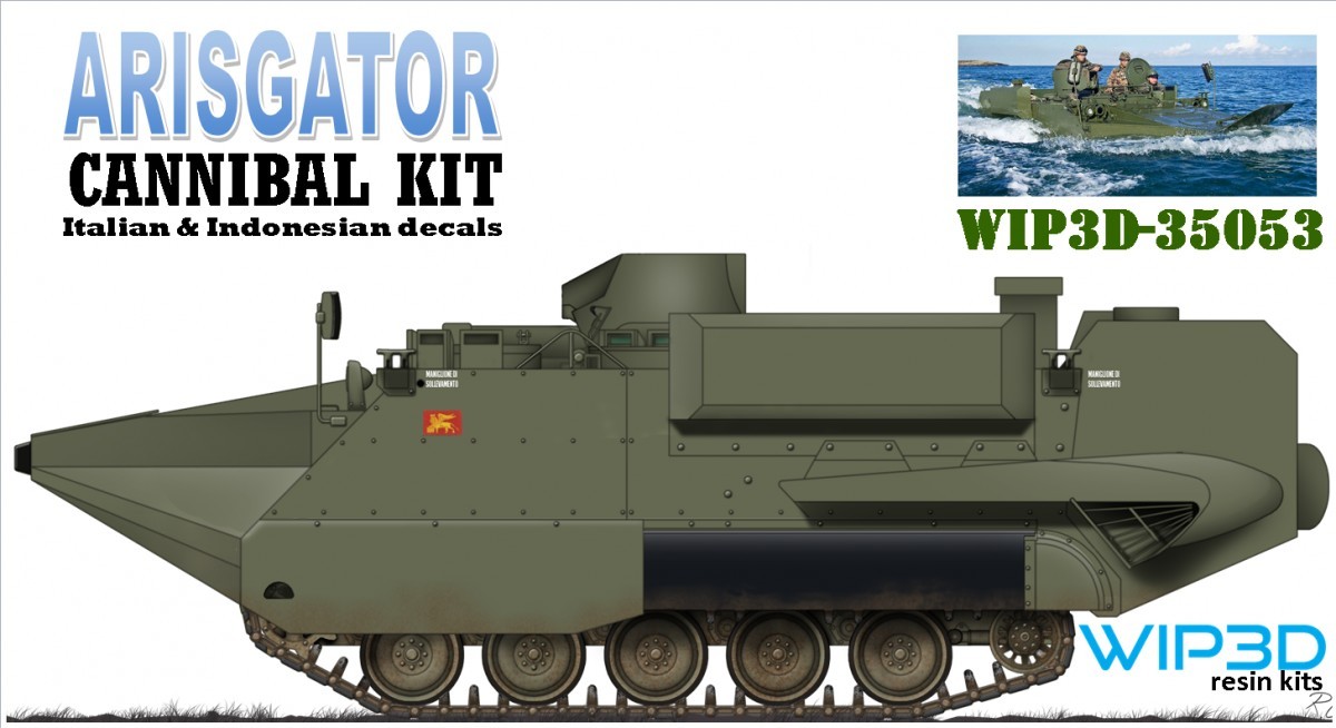 WIP3D Arisgator Tracked Amphibious Vehicle