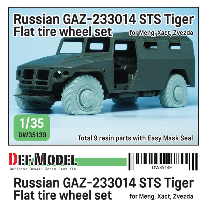 GAZ-233014 STS Tiger Flat Tire Wheel Set