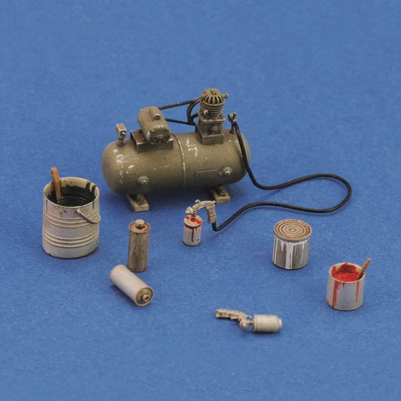 Resin 3D Prints NOW IN 1:35 & 1:48 Scale!! Miniature WWII Era Air Compressor 
