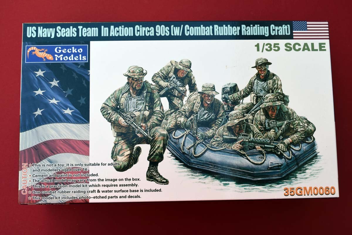 US Navy Seals Team in Action Circa 90s (w/Combat Rubber Raiding Craft)