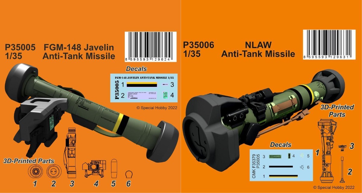 3D Printed Javelin & NLAW Weapon Sets