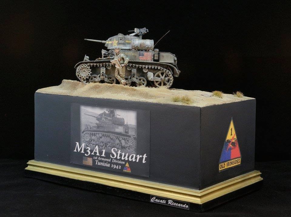 M3A1 Stuart - 1St Armored Division -Tunisia 1942 by Riccardo Casati