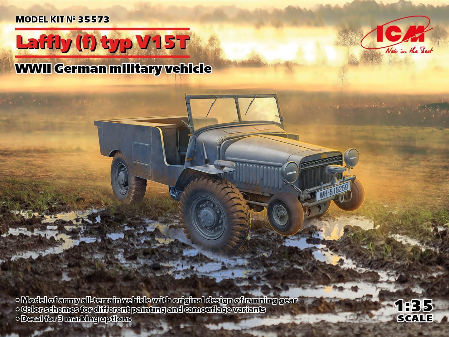 ICM Laffly (f) Typ V15T, WWII German military vehicle