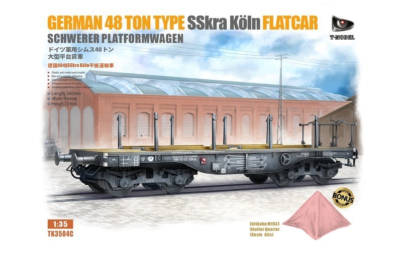 T-Model SSkra German Flatcar Released