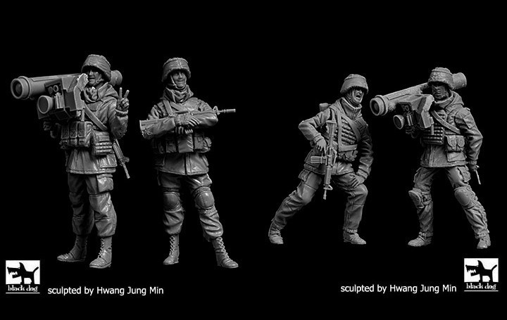 Black Dog Ukrainian Soldier Figures