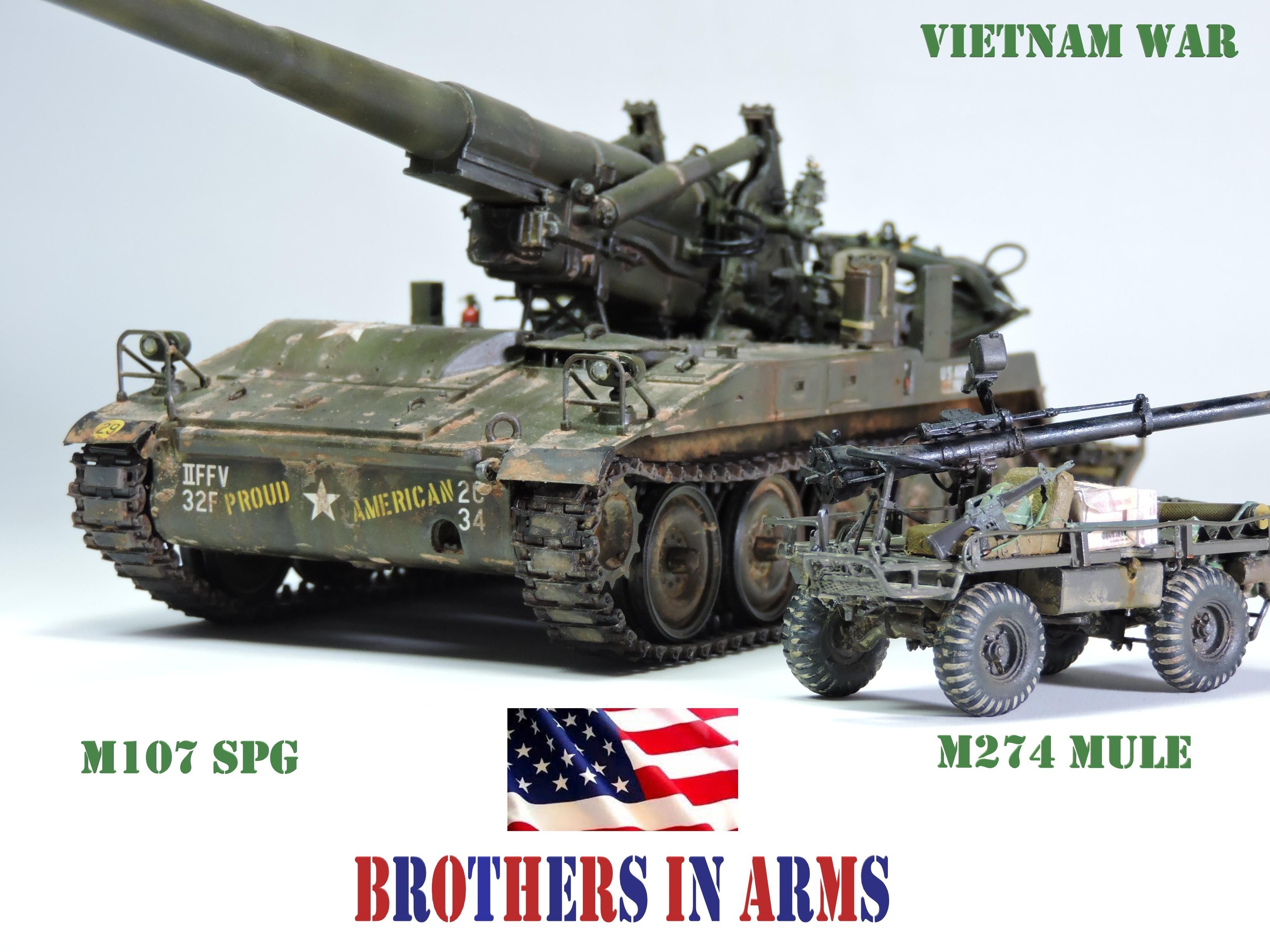 BROTHERS IN ARMS - M 107 SPG and M274 Mule | Armorama™